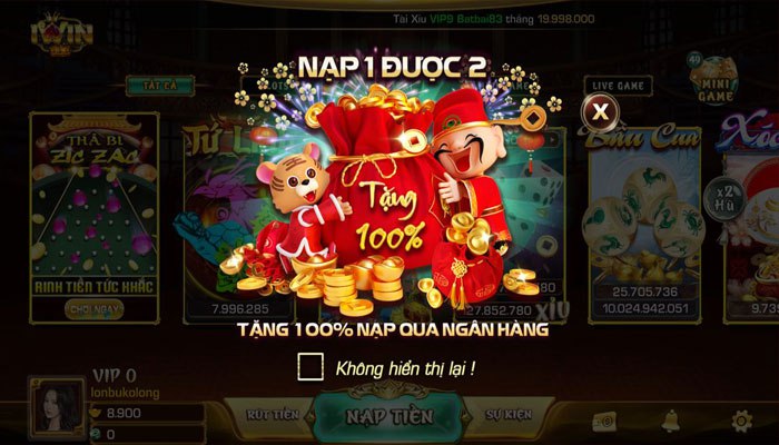 Ngập tràn khuyến mãi khủng khi đến với cồng game bài Iwin